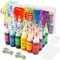 Tie Dye Kit, 24 Colors Tie Dye Shirt DIY Fabric Dye for Women, Kids, Men, with Rubber Bands, Gloves, Plastic Film and Table Covers for Family Friends Group Party Supplies